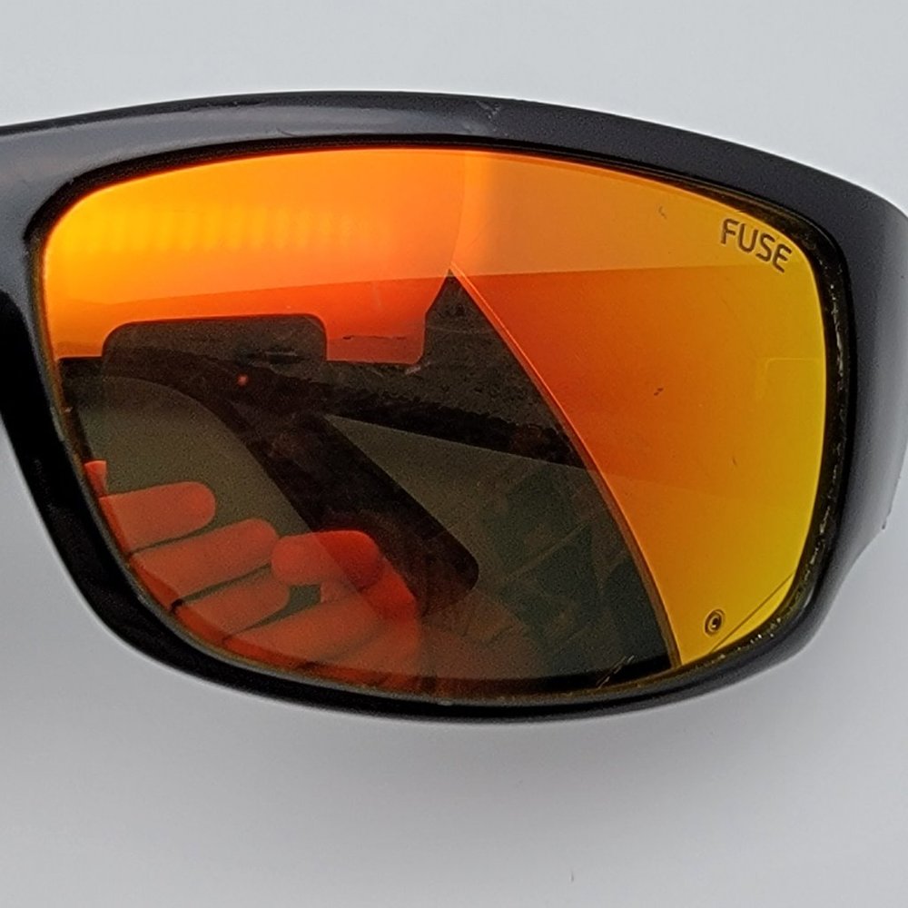 *SOLD* Maui Jim World Cup MJ266 Black Frame Fuse Gold Mirror Polarized Sunglass - Picture 12 of 13